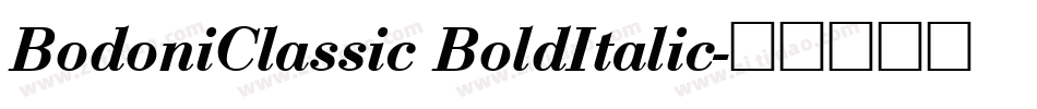 BodoniClassic BoldItalic字体转换